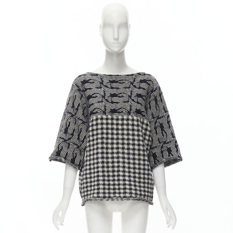 Comme Des Garcons Intarsia Checker Sweater - Image 13