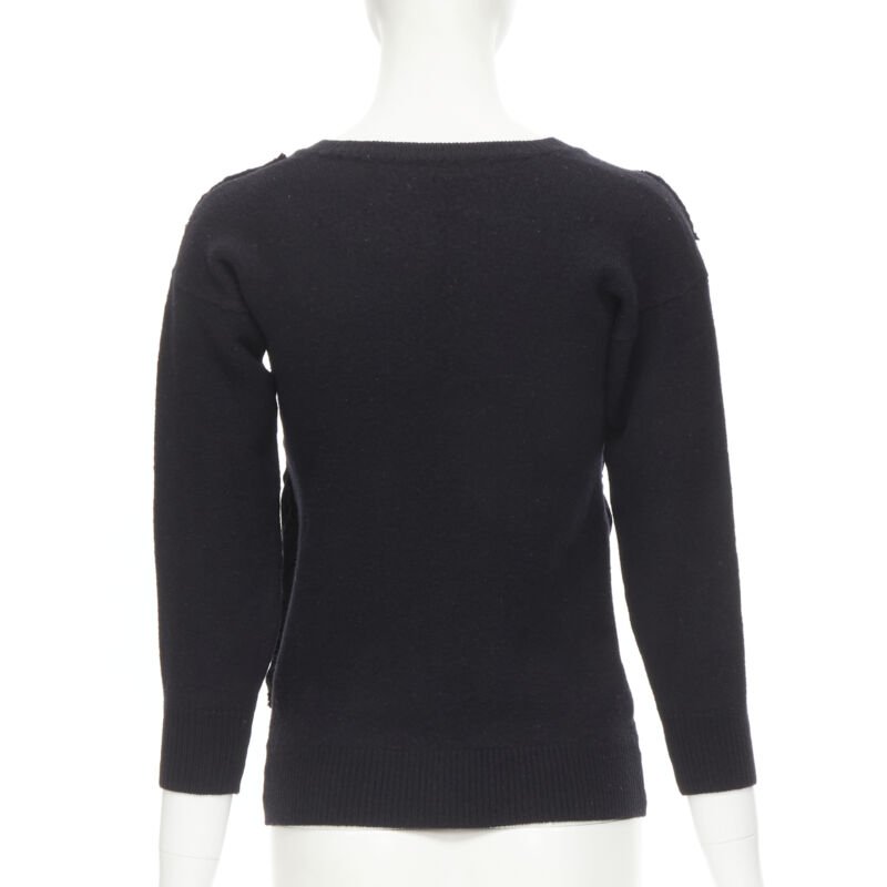 Comme Des Garcons Bubble Patchwork Sweater - Side view