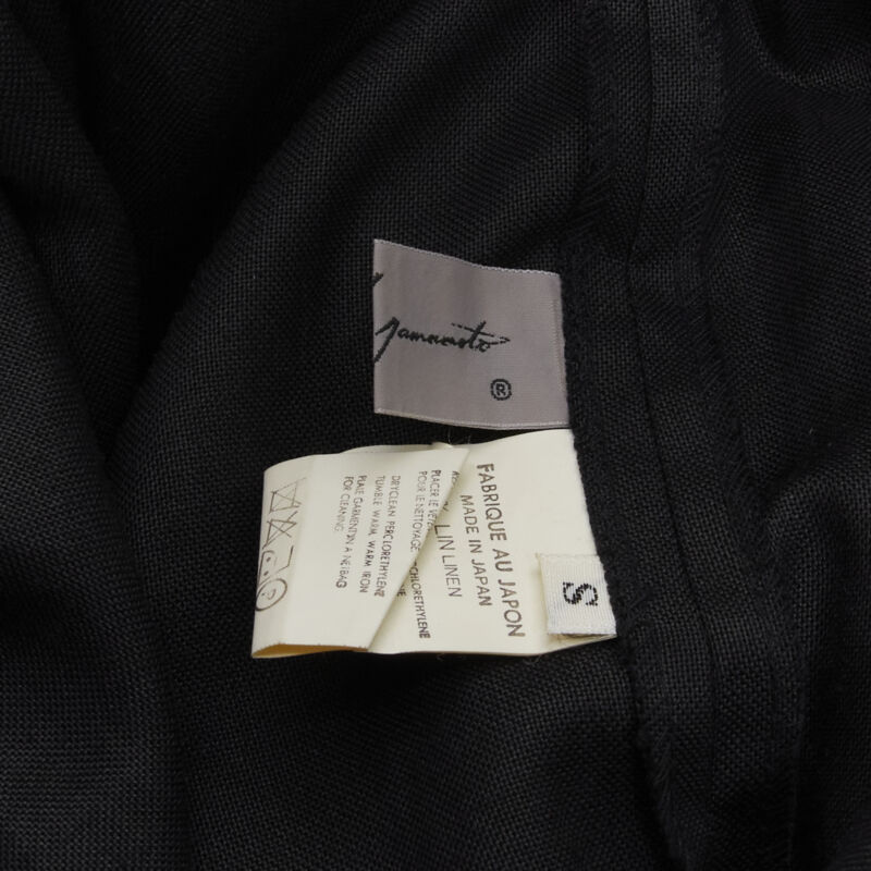 Yohji Yamamoto Linen Suspender Jumpsuit - Image 11