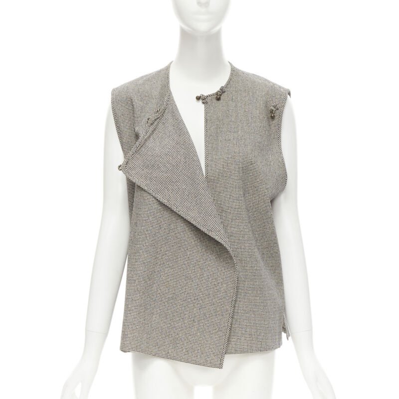 Comme Des Garcons Houndstooth Vest