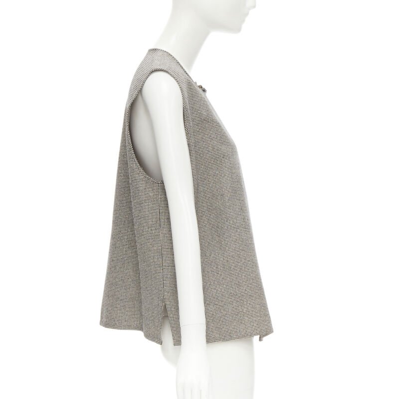 Comme Des Garcons Houndstooth Vest - Side view