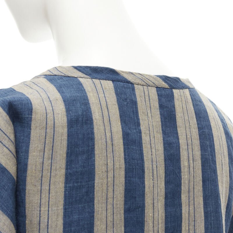 Comme Des Garcons Striped Linen Shirt - Image 10