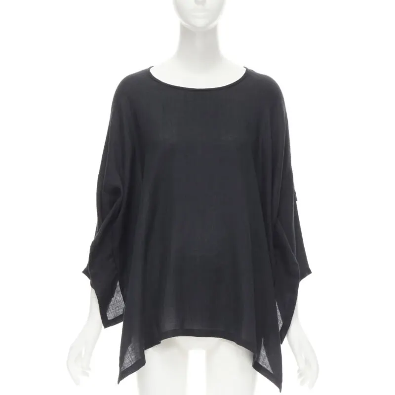 Comme des Garçons Square Back Top Black Linen Very good - Inside View