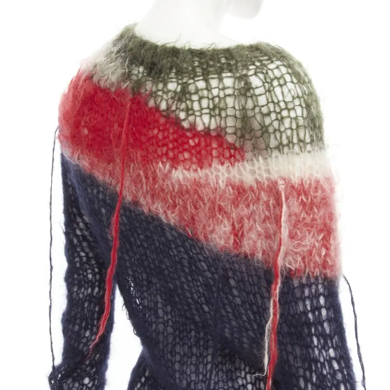 Junya Watanabe Punk Sweater Set Blue Wool Never worn - Back View