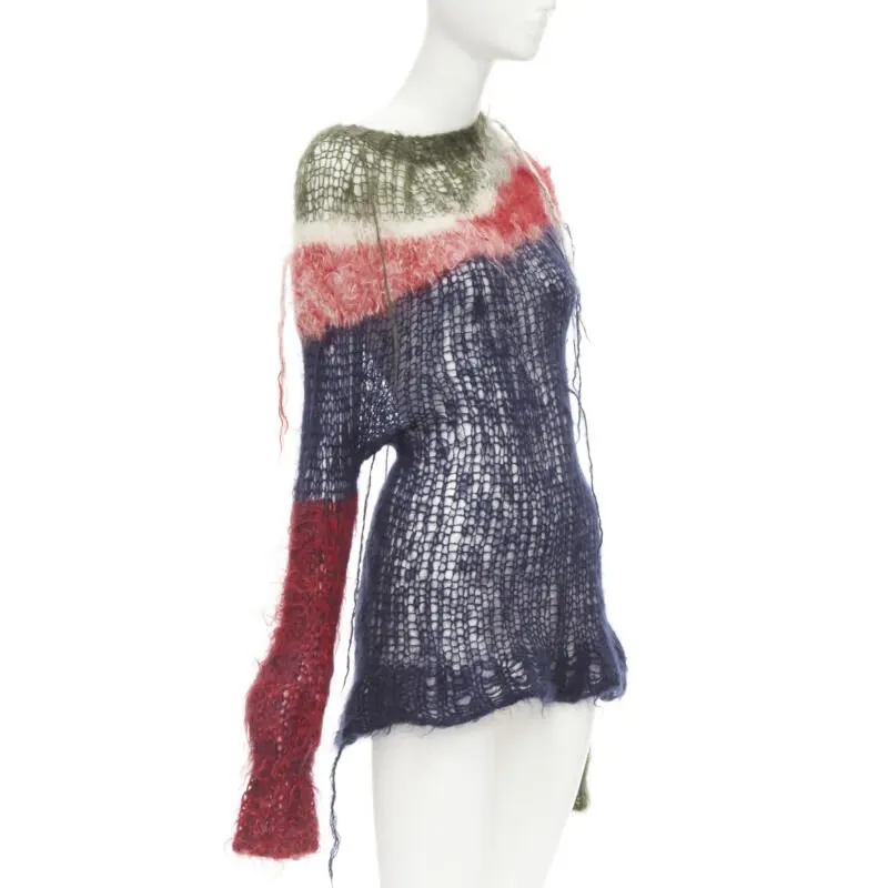 Junya Watanabe Punk Sweater Set Blue Wool Never worn - Inside View
