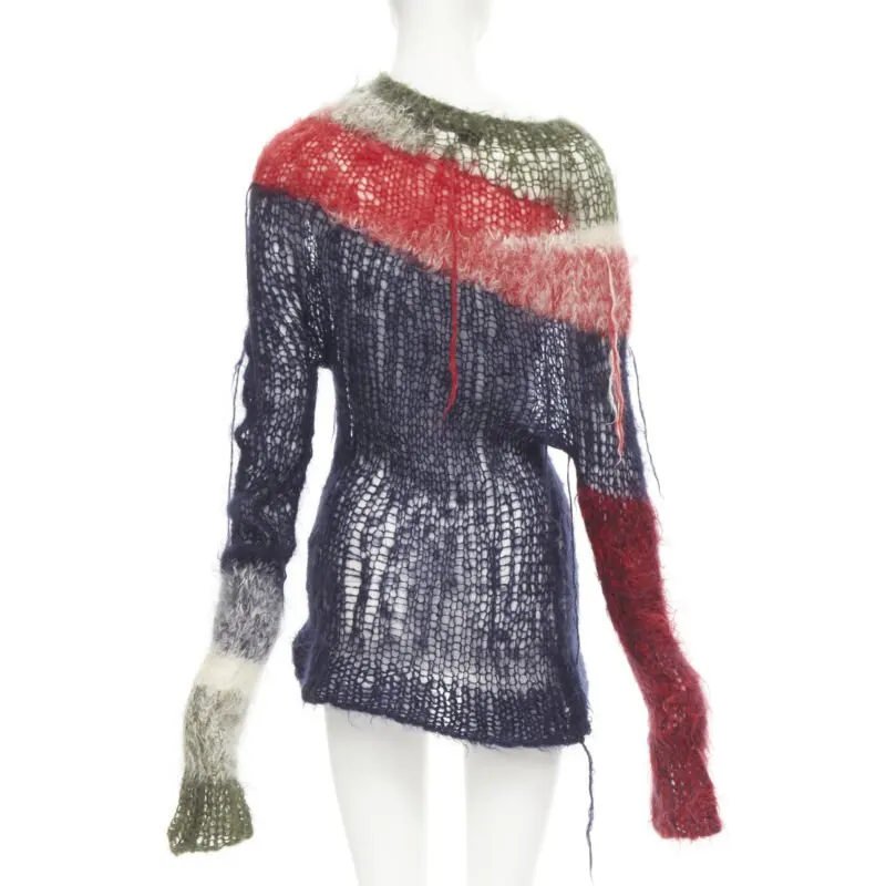 Junya Watanabe Punk Sweater Set Blue Wool Never worn - Box View