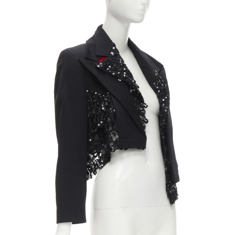 Comme Des Garcons Sequins Mesh Jacket - Side view