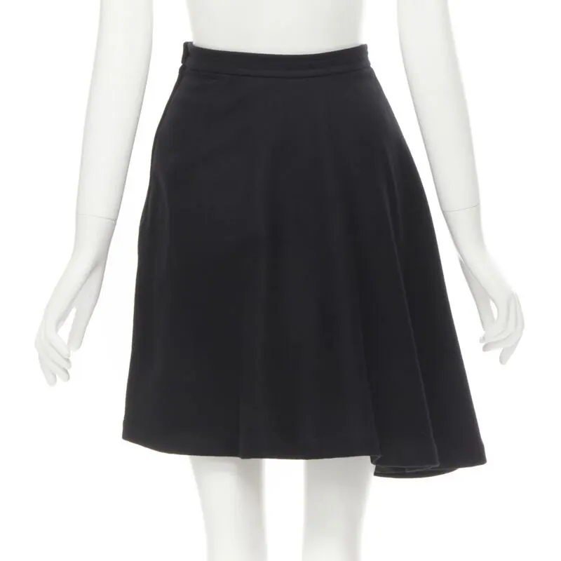 Comme des Garçons Felt A-line Skirt Black Wool Never worn - Box View