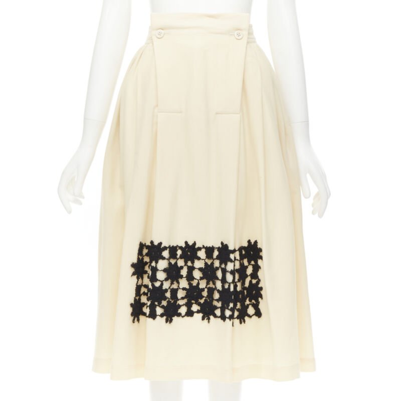 Comme Des Garcons Lattice Lace Skirt