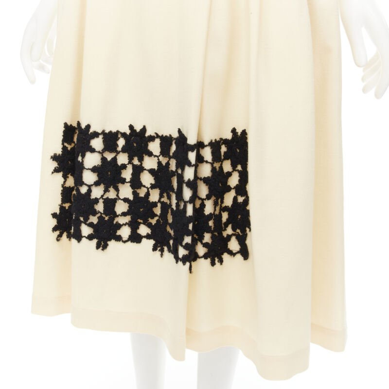 Comme Des Garcons Lattice Lace Skirt - Back view