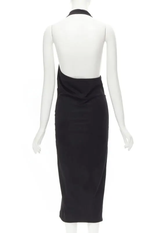 Comme des Garçons Halter Bias Skirt Black Polyester Never worn - Box View