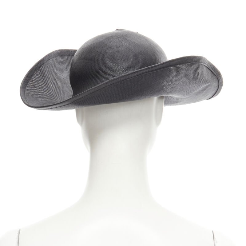 Yohji Yamamoto Black Raffia Fedora - 4
