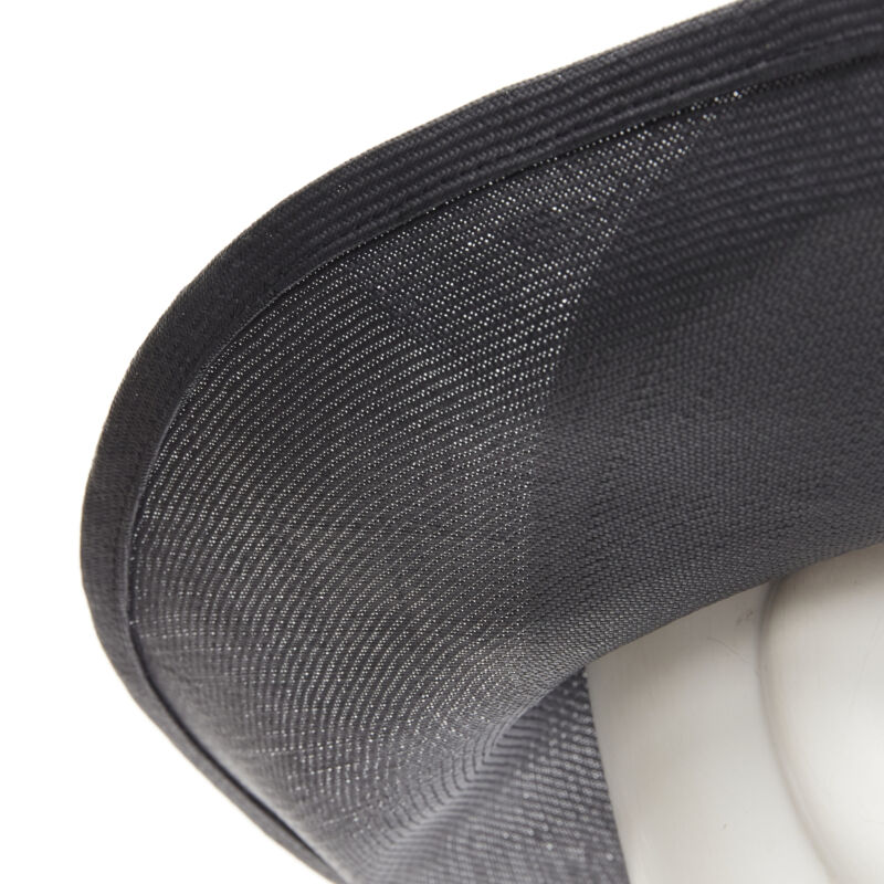 Yohji Yamamoto Black Raffia Fedora - Detail 1