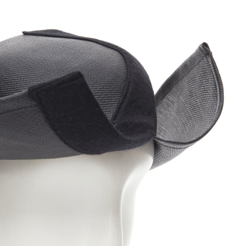 Yohji Yamamoto Black Raffia Fedora - Detail 2