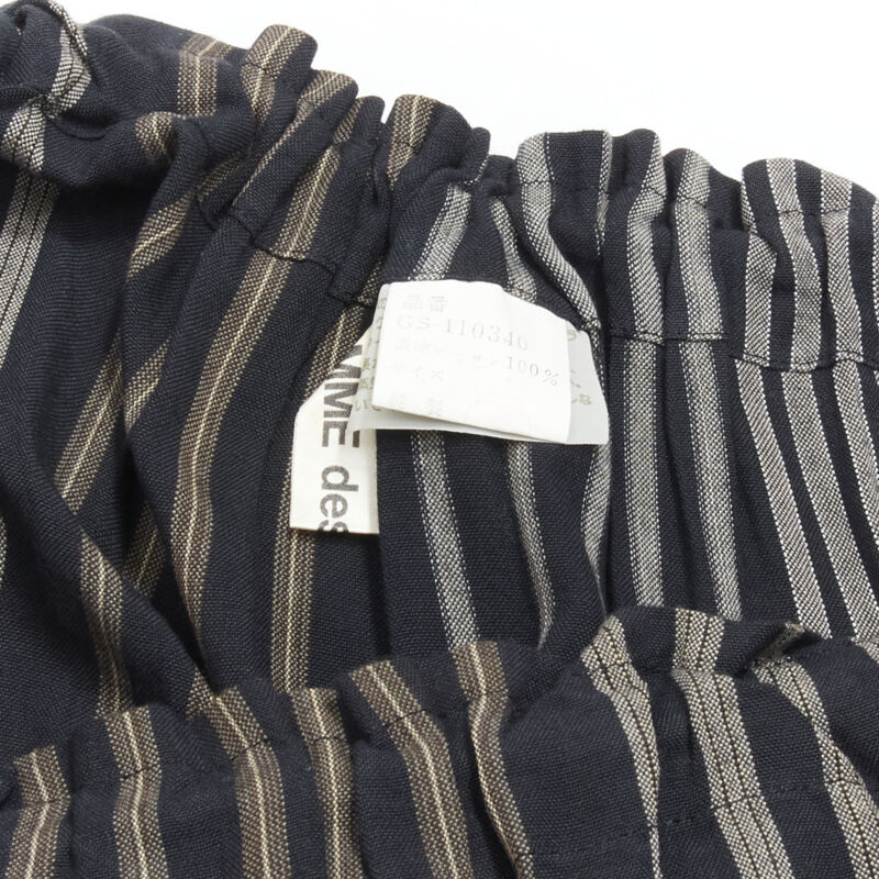Comme Des Garcons Striped Draped Skirt - Image 10