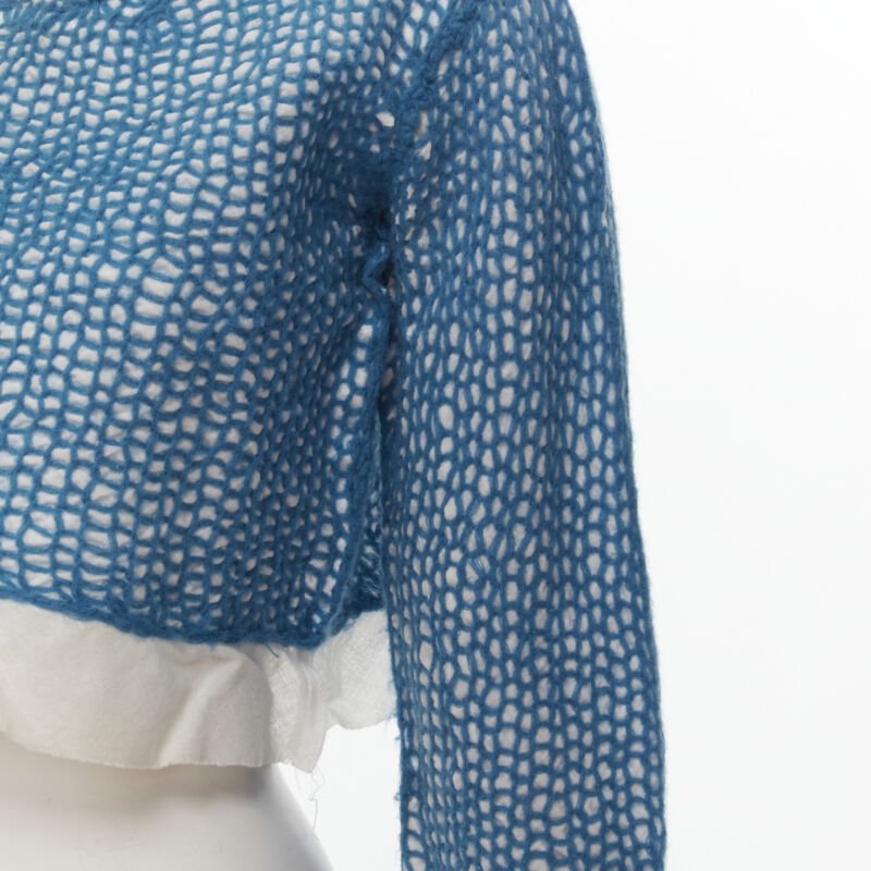 Comme Des Garcons Wool Embroidered Top - Back view