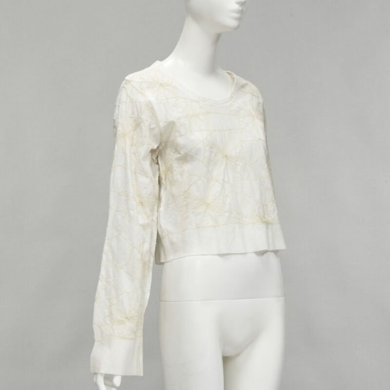 Comme Des Garcons Floral Embroidery Top - Image 6