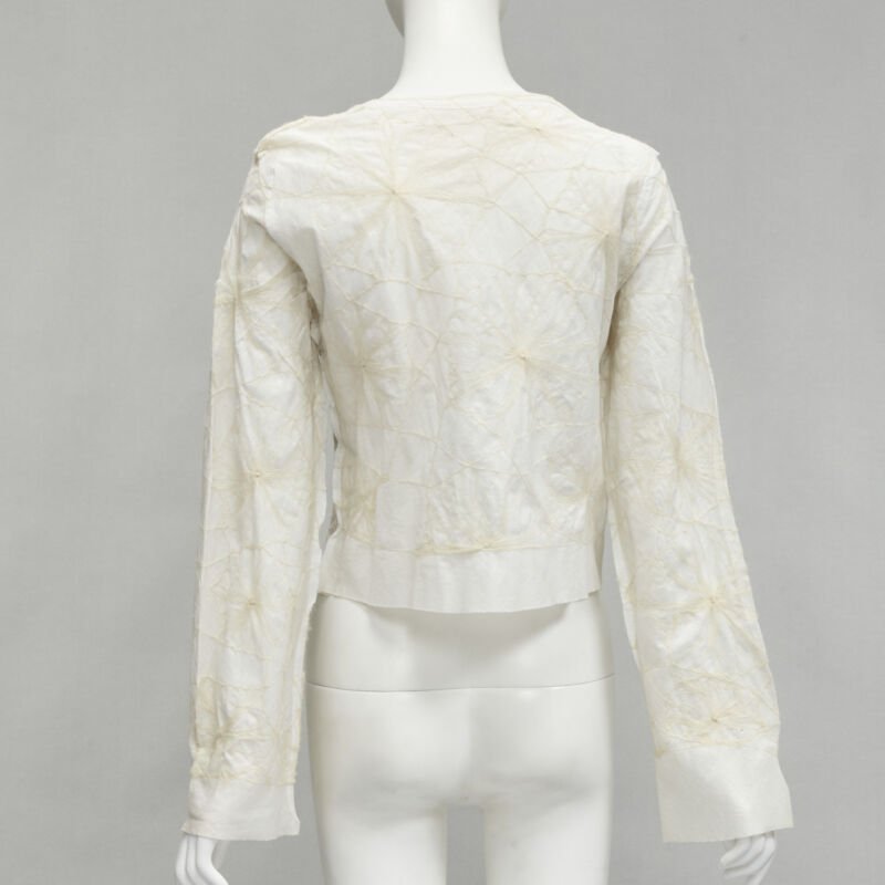 Comme Des Garcons Floral Embroidery Top - Side view