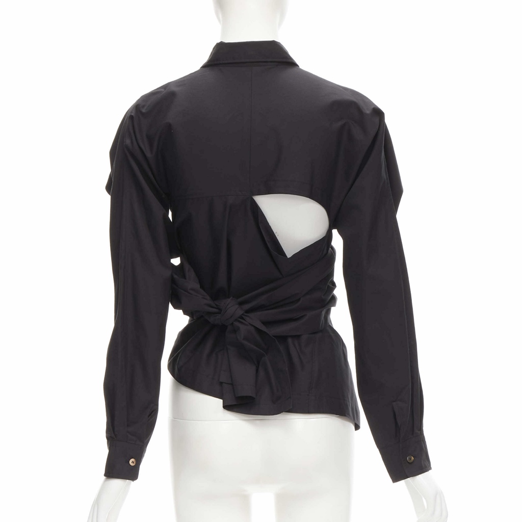 Comme Des Garcons Wrap Cutout Shirt - Detail 1