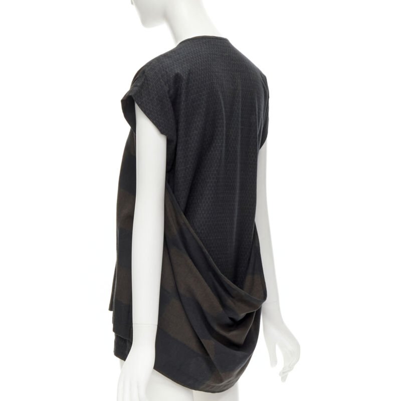 Comme Des Garcons Checked Wrap Vest - Detail 1