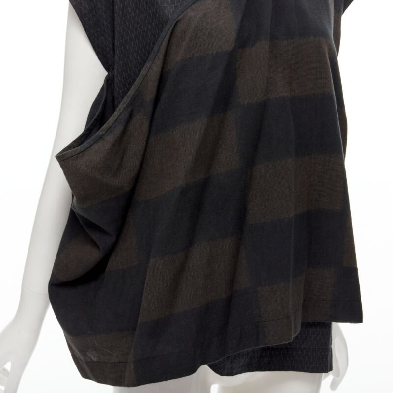 Comme Des Garcons Checked Wrap Vest - Image 10