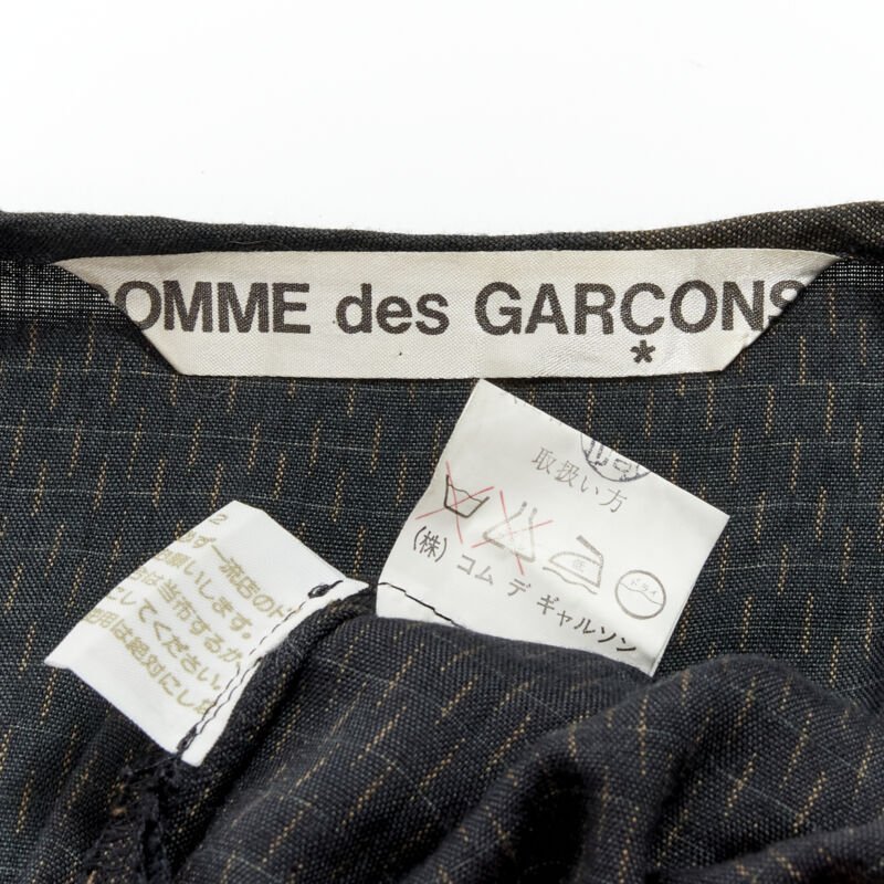 Comme Des Garcons Checked Wrap Vest - Image 11