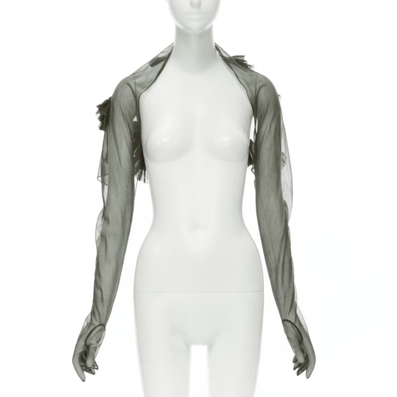 Comme Des Garcons Pleated Shrug Gloves - Back view