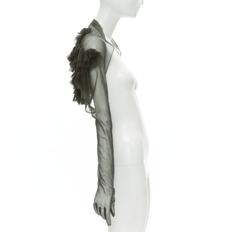 Comme Des Garcons Pleated Shrug Gloves - 4