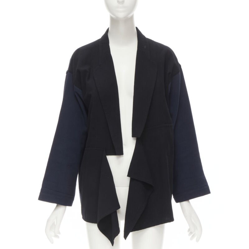 Comme Des Garcons Drape Front Blazer