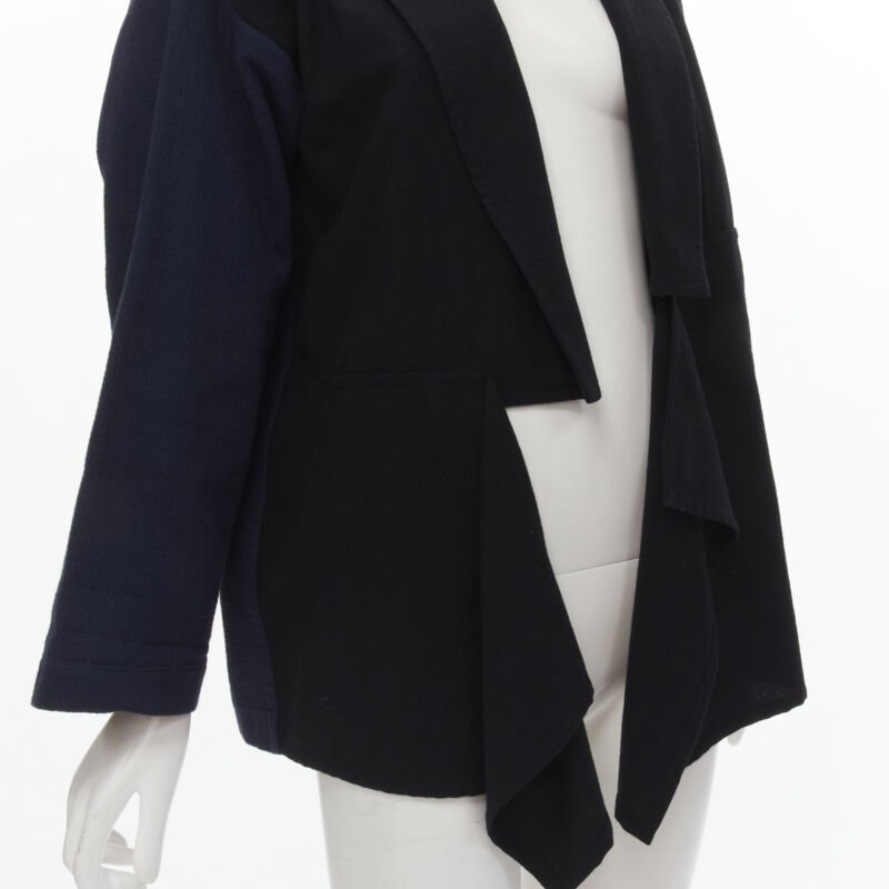 Comme Des Garcons Drape Front Blazer - Back view