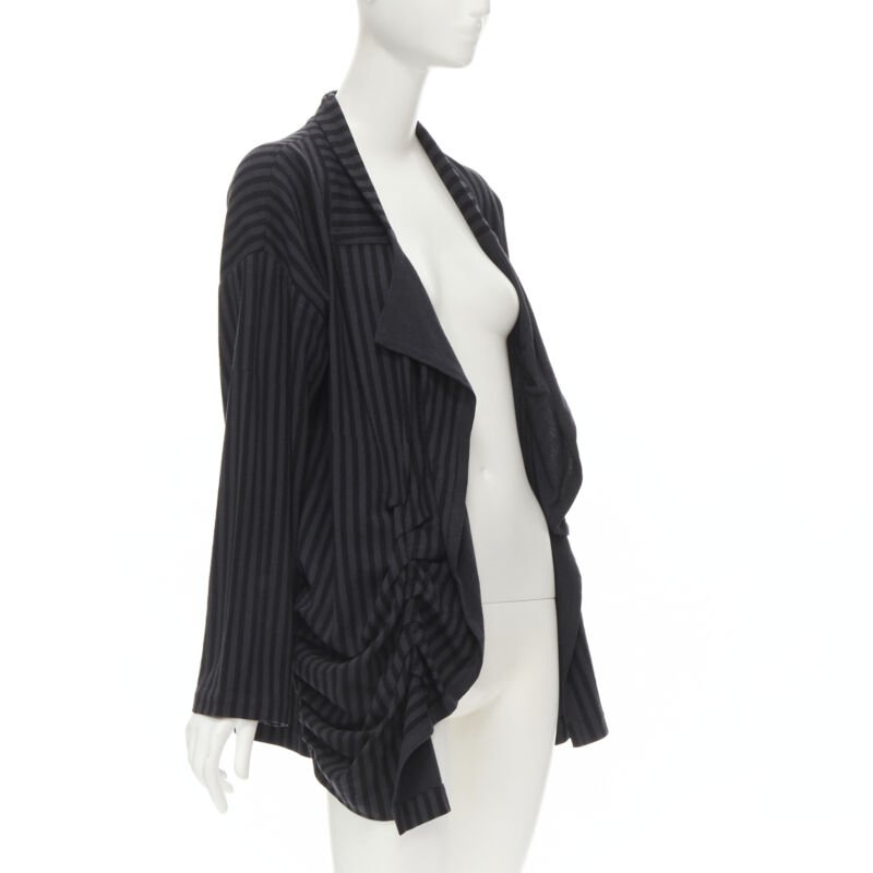 Comme Des Garcons Striped Wool Jacket - 4
