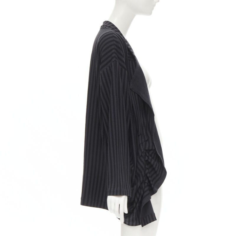 Comme Des Garcons Striped Wool Jacket - Side view