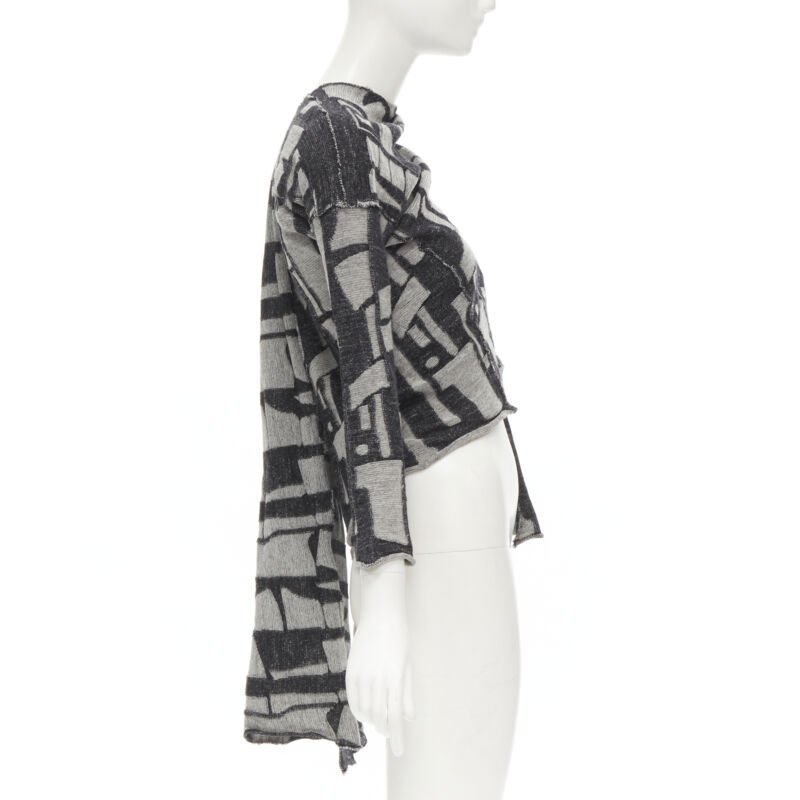 Comme Des Garcons Intarsia Wrap Cardigan - 4