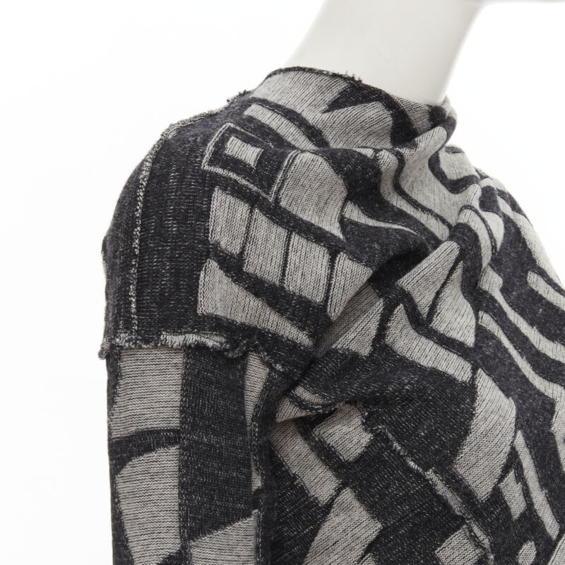 Comme Des Garcons Intarsia Wrap Cardigan - Detail 2