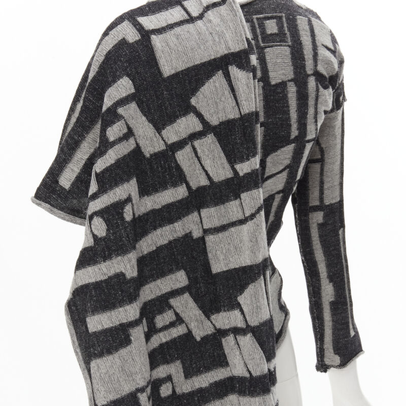 Comme Des Garcons Intarsia Wrap Cardigan - Image 10