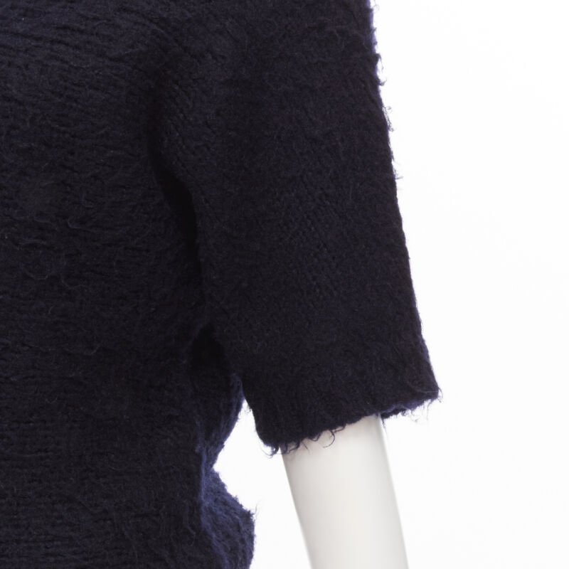 Comme Des Garcons Boiled Wool Sweater - Back view