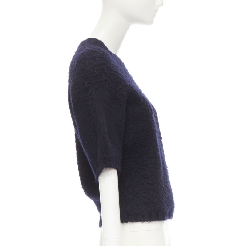 Comme Des Garcons Boiled Wool Sweater - Side view