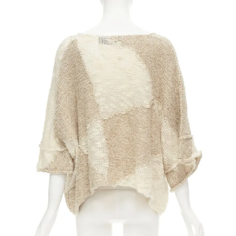 Comme des Garçons Handmade Crochet Sweater Beige Wool Never worn - Box View