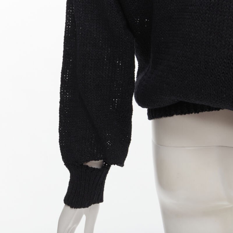 Comme Des Garcons Coated Hem Sweater - Back view