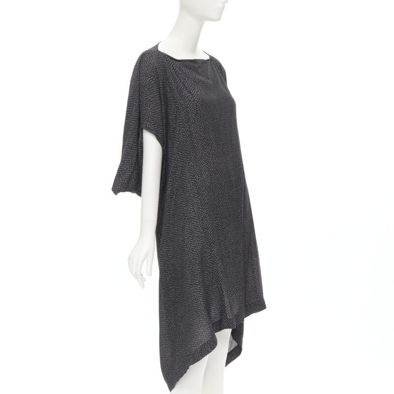 Comme Des Garcons Chevron Cocoon Dress - Image 6
