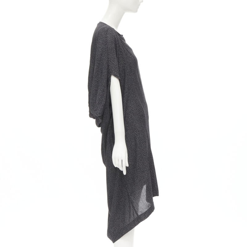 Comme Des Garcons Chevron Cocoon Dress - 4