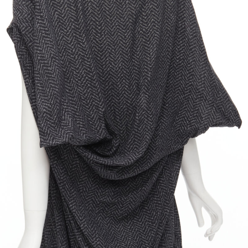 Comme Des Garcons Chevron Cocoon Dress - Detail 1