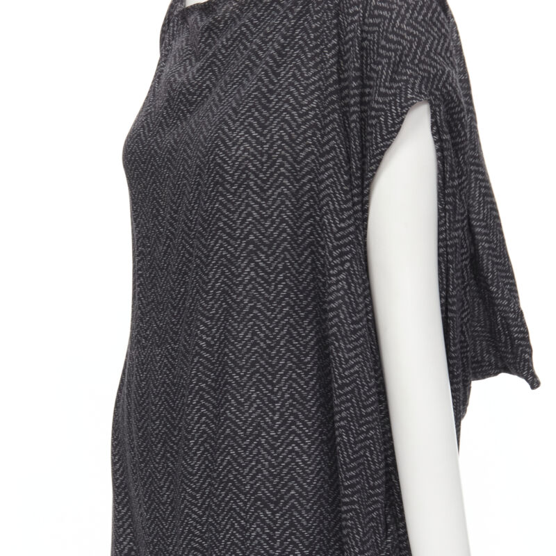 Comme Des Garcons Chevron Cocoon Dress - Detail 2