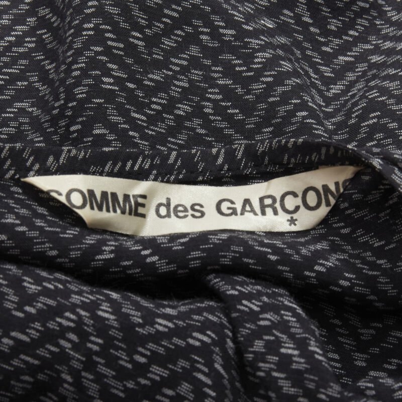 Comme Des Garcons Chevron Cocoon Dress - Image 11
