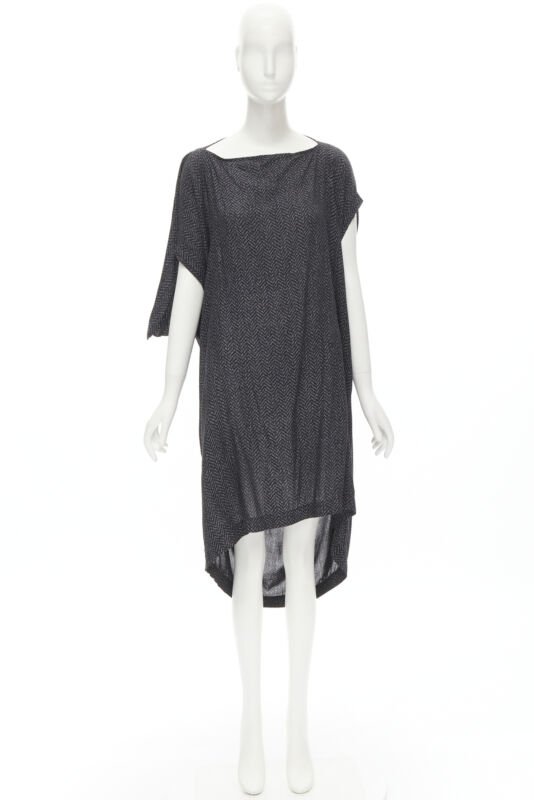 Comme Des Garcons Chevron Cocoon Dress - Image 12