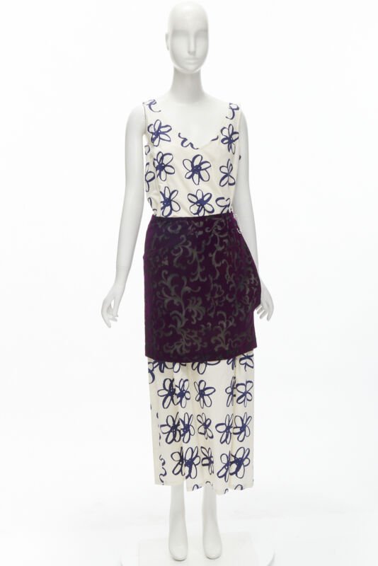 Comme Des Garcons Velvet Wrap Dress - Image 13