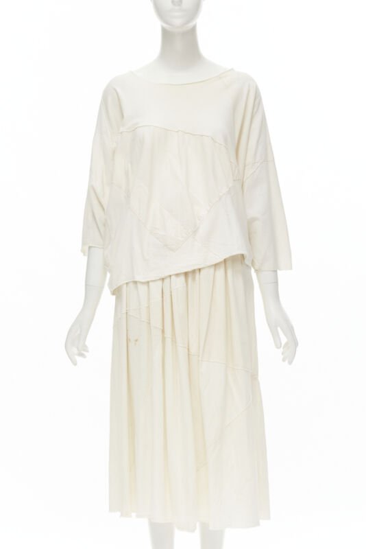 Comme Des Garcons Patchwork Trapeze Set