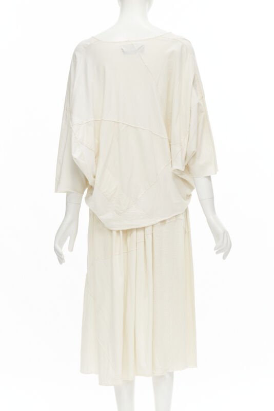 Comme Des Garcons Patchwork Trapeze Set - Side view