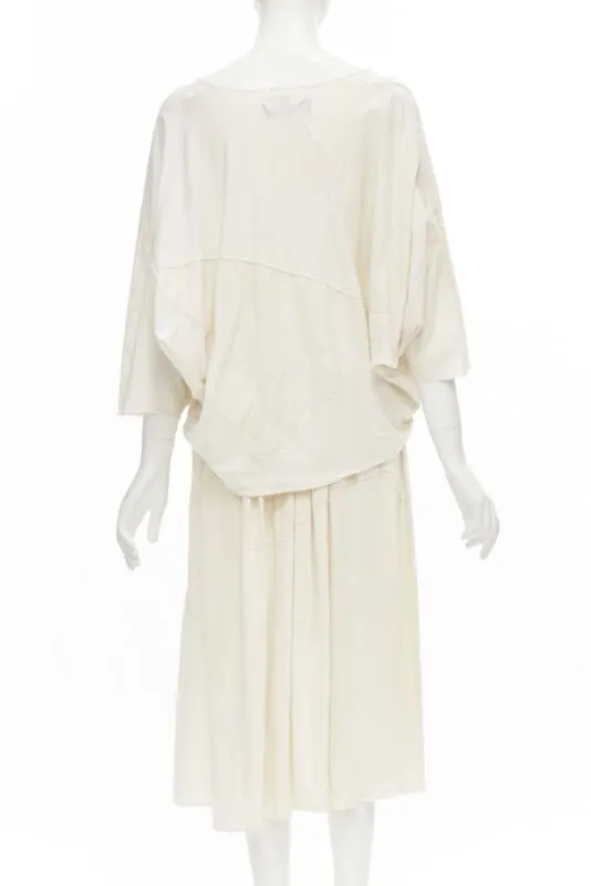 Comme Des Garcons Patchwork Trapeze Set White Cotton Good - Box View