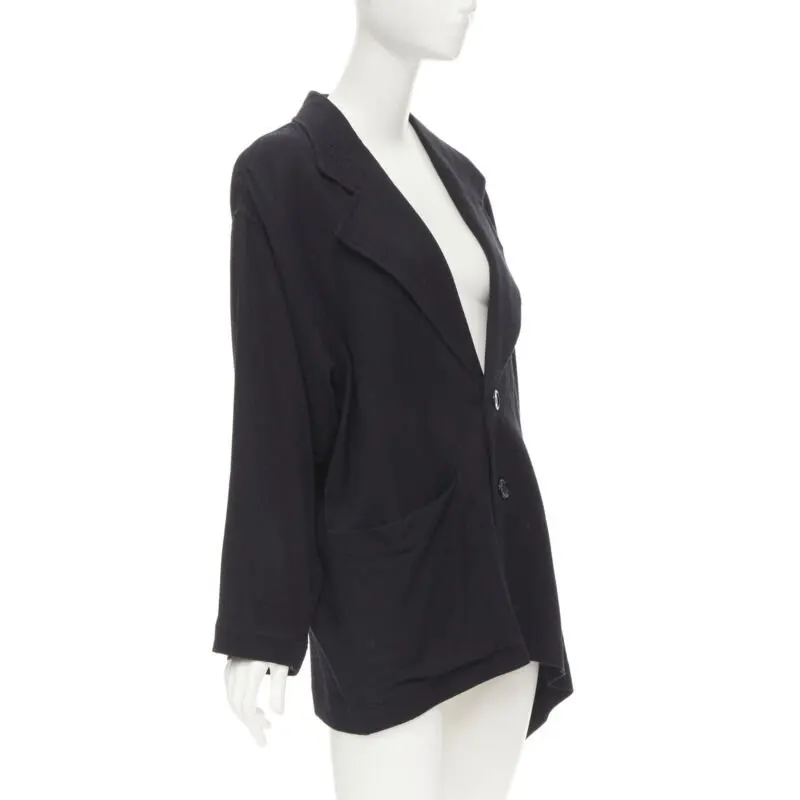 Comme Des Garcons Wide Cut Blazer Black Wool Never worn - Inside View